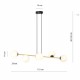 Emibig GRAVITY 6 BL OPAL Lampa wisząca Czarny,Złoty 1241/6