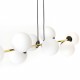 Emibig GRAVITY 6 BL OPAL Lampa wisząca Czarny,Złoty 1241/6