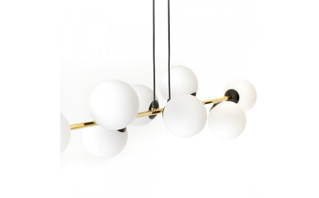 Emibig GRAVITY 6 BL OPAL Lampa wisząca Czarny,Złoty 1241/6