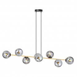 Emibig GRAVITY 8 BL GRAFIT Lampa wisząca Czarny,Złoty 1237/8