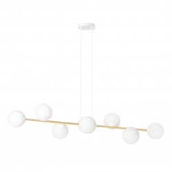 Emibig GRAVITY 8 WH GOLD Lampa wisząca Biały,Złoty 1242/8