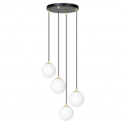 Emibig ROYAL 4 BL Lampa wisząca Czarny,Złoty 1243/4
