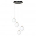Emibig ROYAL 4 BL Lampa wisząca Czarny,Złoty 1243/4