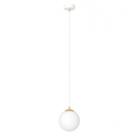 Emibig ROYAL 1 WH Lampa wisząca Biały,Złoty 1244/1