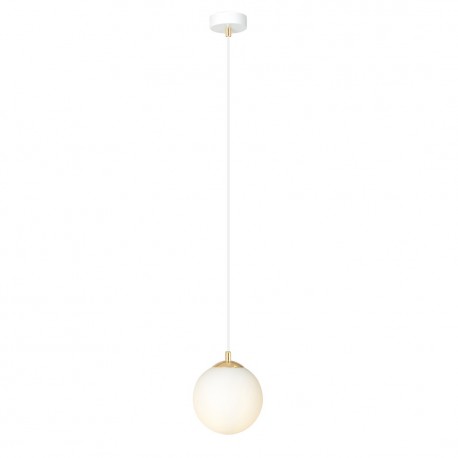 Emibig ROYAL 1 WH Lampa wisząca Biały,Złoty 1244/1