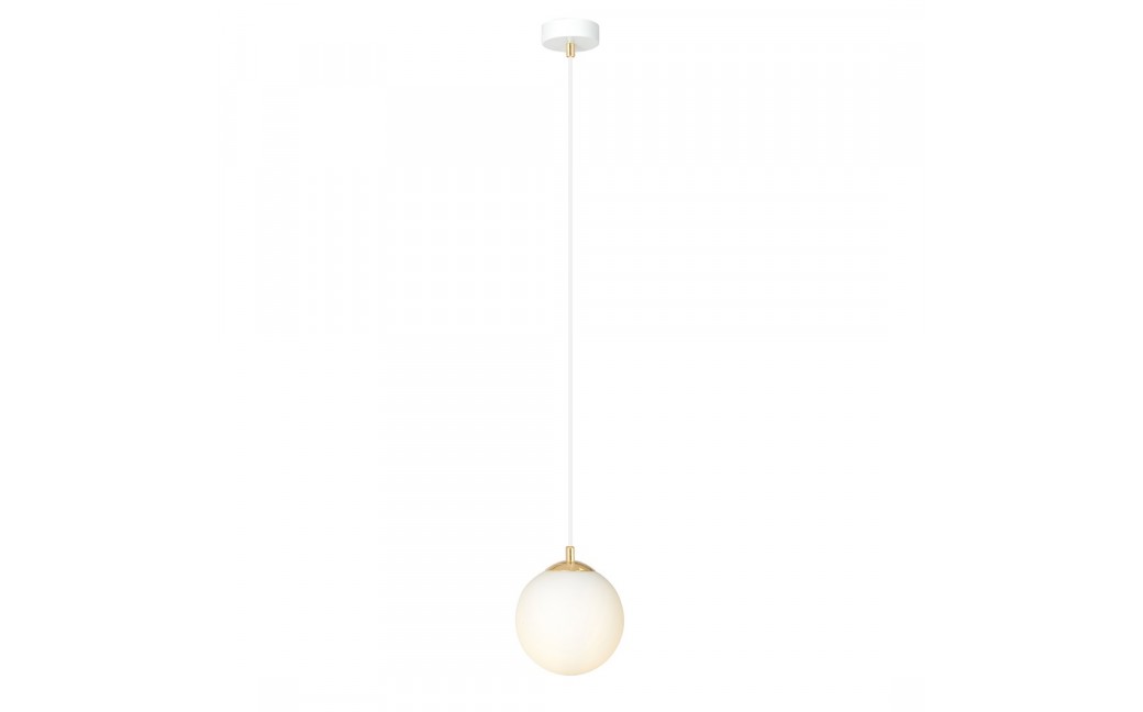 Emibig ROYAL 1 WH Lampa wisząca Biały,Złoty 1244/1