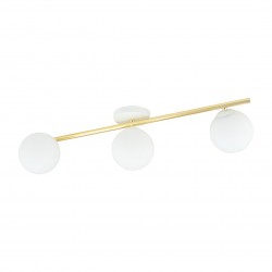 Emibig SPLENDI 3 WH OPAL Lampa sufitowa Biały,Złoty 1249/3