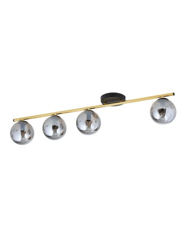 Emibig MONZA 4 BL GRAFIT Lampa sufitowa Czarny,Złoty 1250/4 - produkt 2
