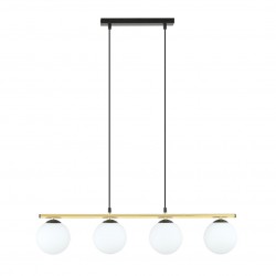 Emibig ALORA 4 BL OPAL Lampa wisząca Czarny,Złoty 1254/4