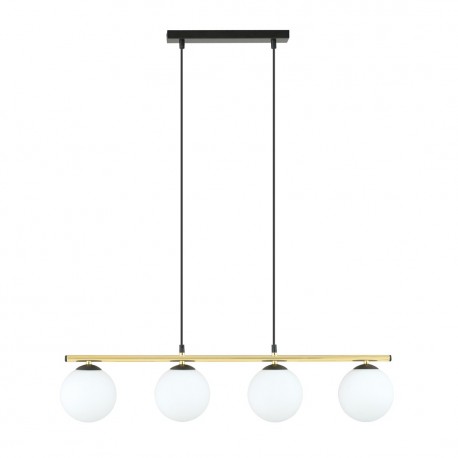 Emibig ALORA 4 BL OPAL Lampa wisząca Czarny,Złoty 1254/4