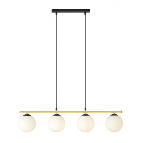 Emibig ALORA 4 BL OPAL Lampa wisząca Czarny,Złoty 1254/4