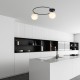 Emibig SOPRA 2 BL OPAL Lampa sufitowa Czarny 1257/2
