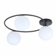 Emibig SOPRA 3 BL OPAL Lampa sufitowa Czarny 1257/3