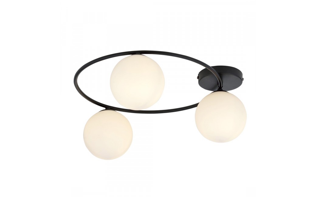 Emibig SOPRA 3 BL OPAL Lampa sufitowa Czarny 1257/3