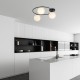 Emibig SOPRA 3 BL OPAL Lampa sufitowa Czarny 1257/3