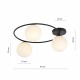 Emibig SOPRA 3 BL OPAL Lampa sufitowa Czarny 1257/3