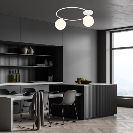Emibig SOPRA 2 WH OPAL Lampa sufitowa Biały 1258/2