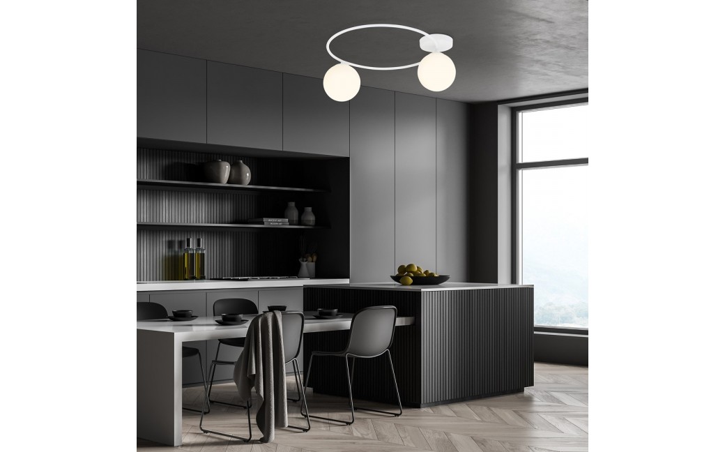 Emibig SOPRA 2 WH OPAL Lampa sufitowa Biały 1258/2
