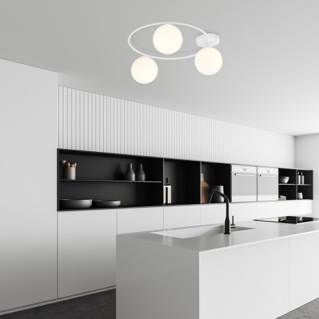 Emibig SOPRA 3 WH OPAL Lampa sufitowa Biały 1258/3