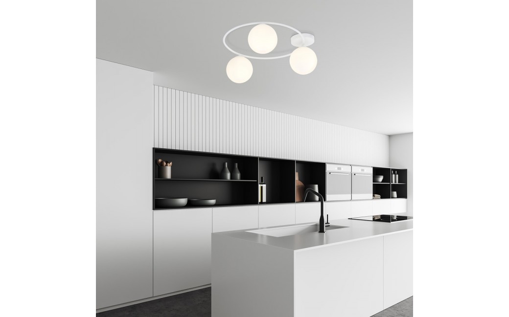 Emibig SOPRA 3 WH OPAL Lampa sufitowa Biały 1258/3