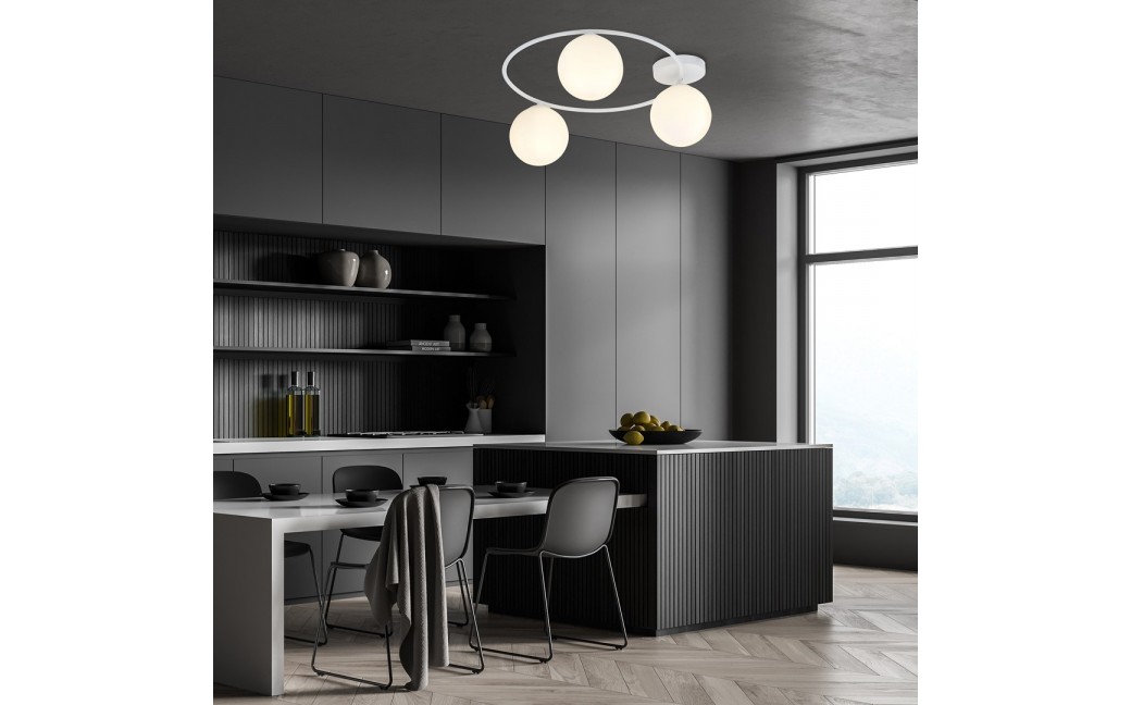 Emibig SOPRA 3 WH OPAL Lampa sufitowa Biały 1258/3