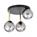 Emibig DOLCE 3 BL GRAFIT Lampa sufitowa Czarny,Złoty 1259/3