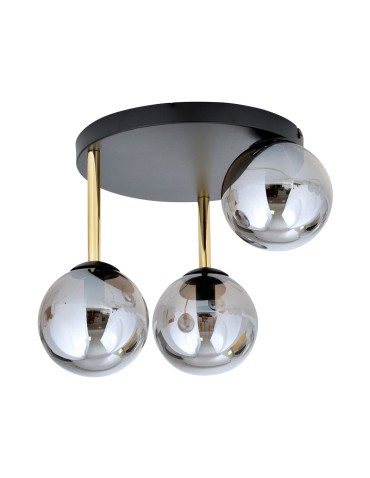 Emibig DOLCE 3 BL GRAFIT Lampa sufitowa Czarny,Złoty 1259/3 - produkt 2