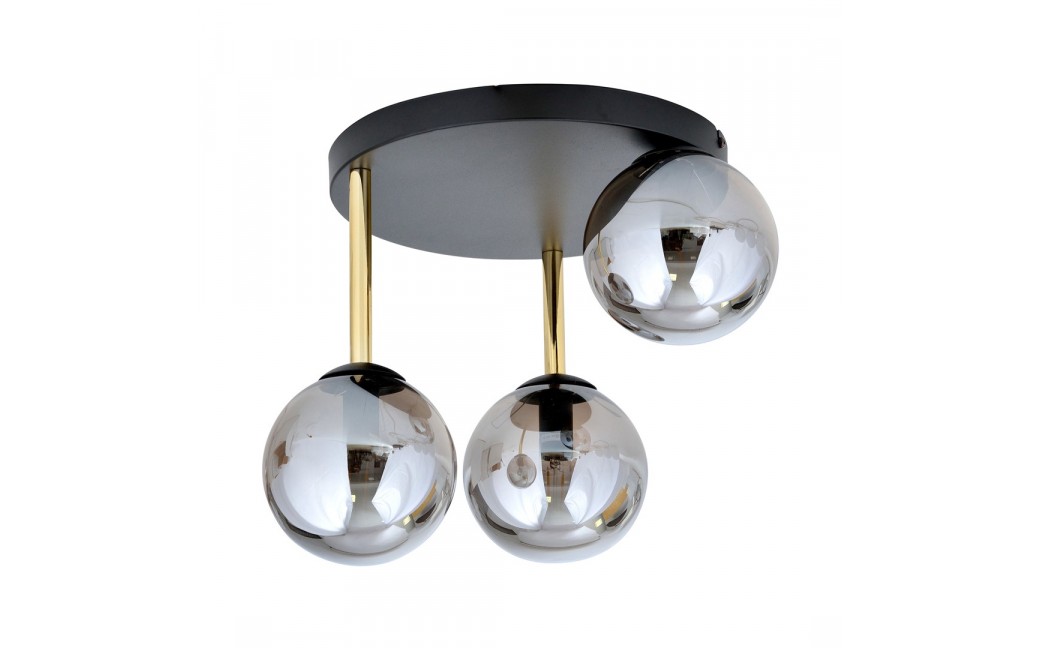 Emibig DOLCE 3 BL GRAFIT Lampa sufitowa Czarny,Złoty 1259/3