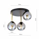 Emibig DOLCE 3 BL GRAFIT Lampa sufitowa Czarny,Złoty 1259/3
