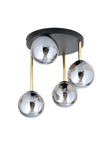 Emibig DOLCE 4 BL GRAFIT Lampa sufitowa Czarny,Złoty 1259/4 - produkt 2