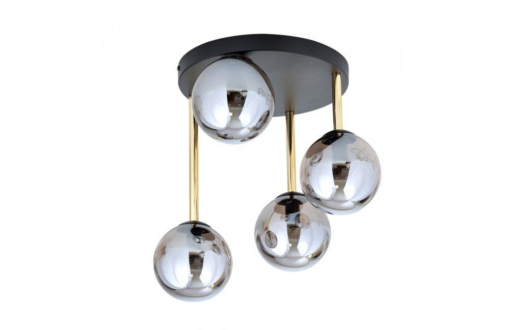 Emibig DOLCE 4 BL GRAFIT Lampa sufitowa Czarny,Złoty 1259/4