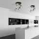 Emibig DOLCE 4 BL GRAFIT Lampa sufitowa Czarny,Złoty 1259/4