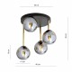 Emibig DOLCE 4 BL GRAFIT Lampa sufitowa Czarny,Złoty 1259/4