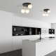 Emibig DOLCE 3 BL OPAL Lampa sufitowa Czarny,Złoty 1260/3