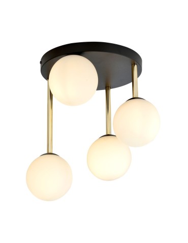 Emibig DOLCE 4 BL OPAL Lampa sufitowa Czarny,Złoty 1260/4 - produkt 2
