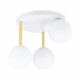 Emibig DOLCE 3 WH OPAL Lampa sufitowa Biały,Złoty 1261/3