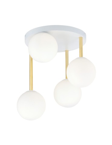 Emibig DOLCE 4 WH OPAL Lampa sufitowa Biały,Złoty 1261/4 - produkt 2