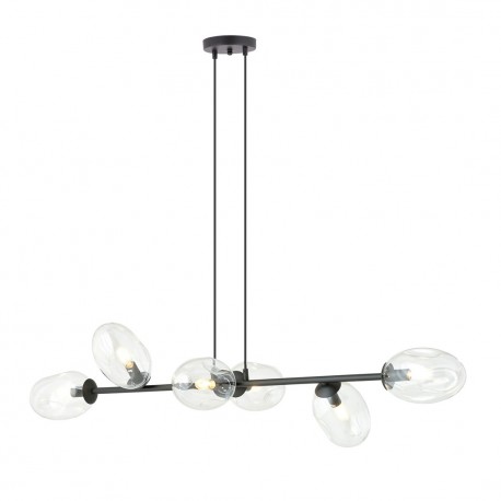 Emibig PANDORA 6 BL TRANSPARENT Lampa wisząca Czarny 1262/6