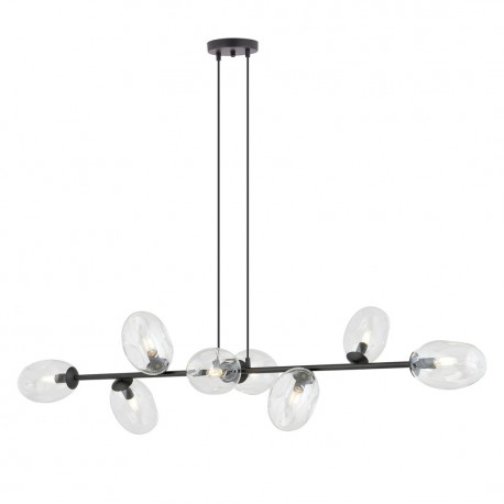 Emibig PANDORA 8 BL TRANSPARENT Lampa wisząca Czarny 1262/8