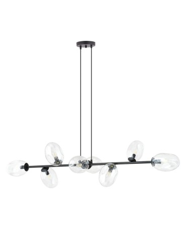 Emibig PANDORA 8 BL TRANSPARENT Lampa wisząca Czarny 1262/8 - produkt 2