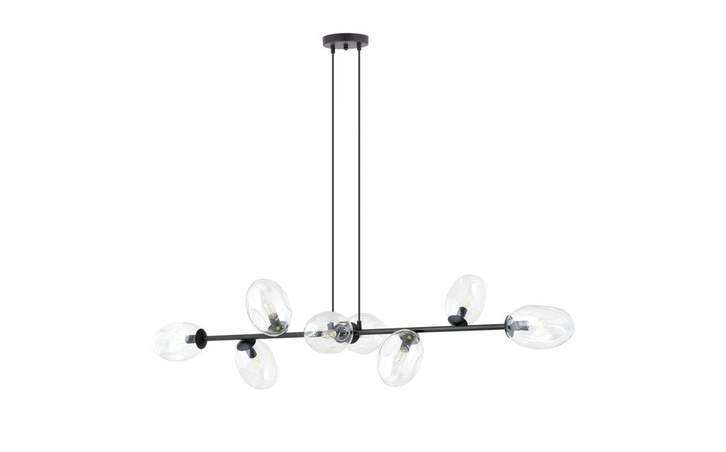 Emibig PANDORA 8 BL TRANSPARENT Lampa wisząca Czarny 1262/8