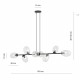Emibig PANDORA 8 BL TRANSPARENT Lampa wisząca Czarny 1262/8