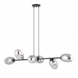 Emibig PANDORA 6 BL GRAFIT Lampa wisząca Czarny 1263/6