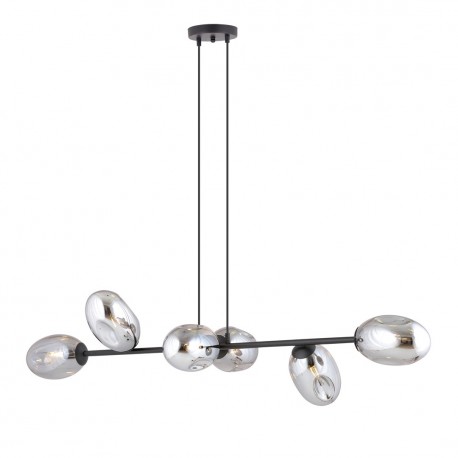 Emibig PANDORA 6 BL GRAFIT Lampa wisząca Czarny 1263/6