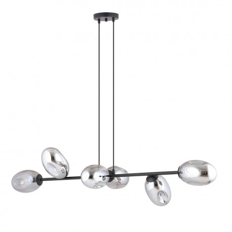 Emibig PANDORA 6 BL GRAFIT Lampa wisząca Czarny 1263/6