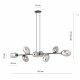 Emibig PANDORA 8 BL GRAFIT Lampa wisząca Czarny 1263/8
