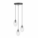 Emibig ASTRAL 3 BL PREMIUM TRANSPARENT Lampa wisząca Czarny 1265/3PREM