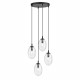 Emibig ASTRAL 4 BL PREMIUM TRANSPARENT Lampa wisząca Czarny 1265/4PREM