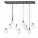 Emibig ASTRAL 9 BL TRANSPARENT Lampa wisząca Czarny 1265/9