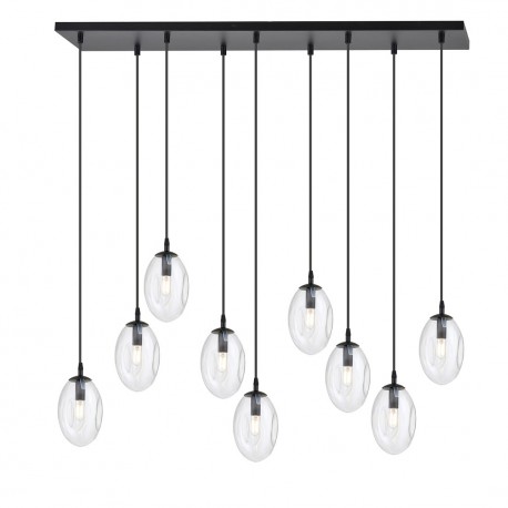Emibig ASTRAL 9 BL TRANSPARENT Lampa wisząca Czarny 1265/9